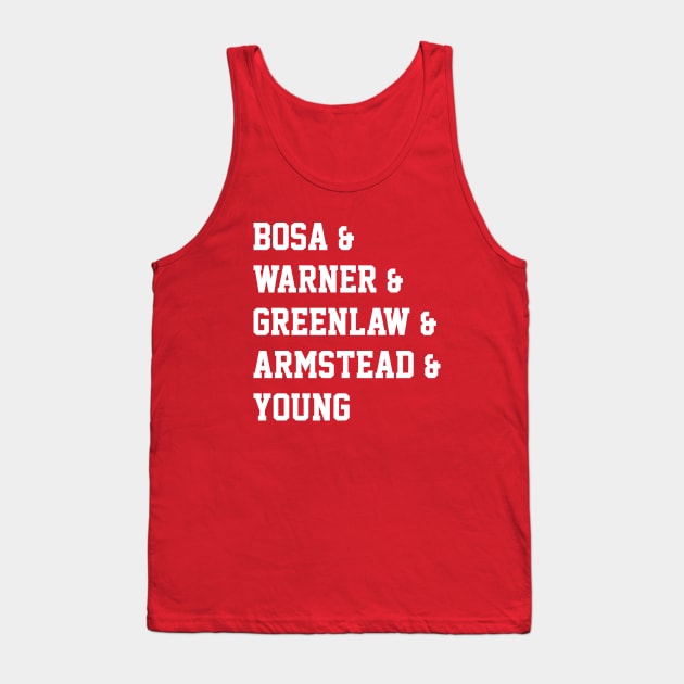 San Francisco 49ers Offense Introduction Tank Top by Merlino Creative